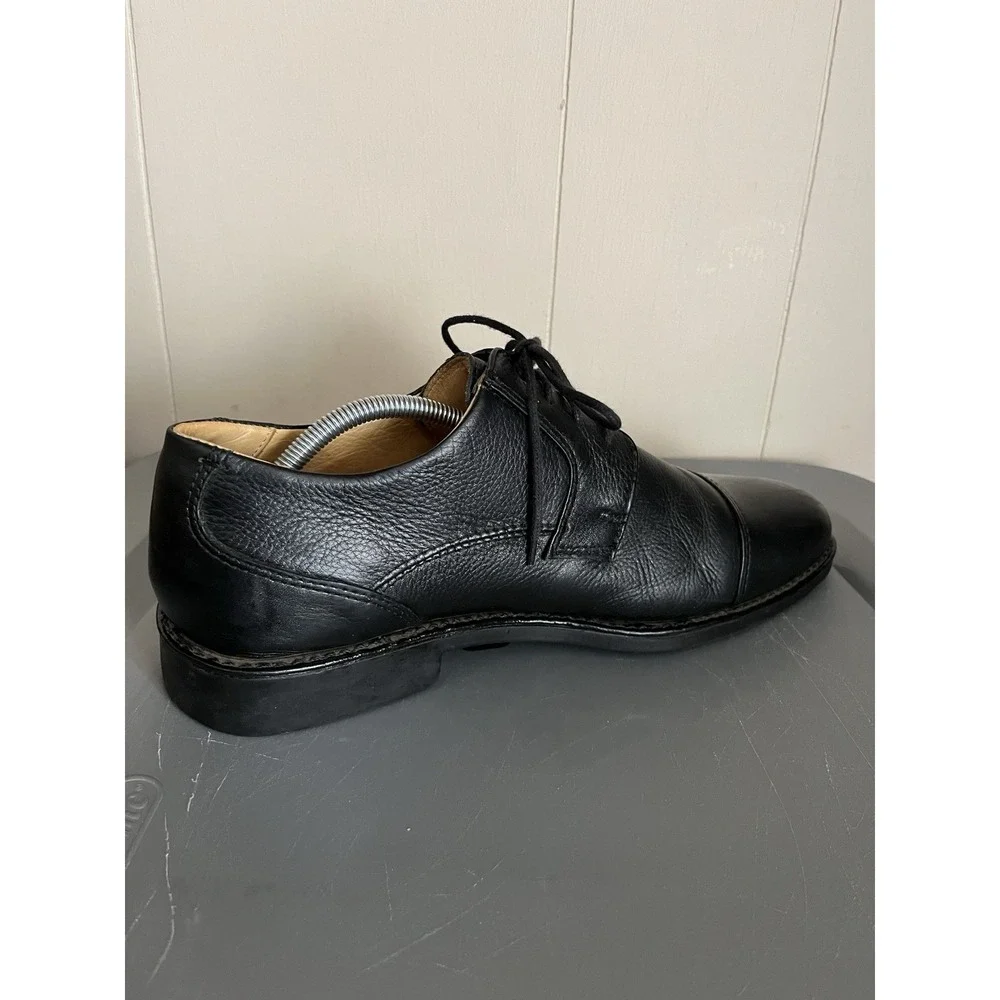 Studio Belvedere Black Leather Dress Shoes‎ Men's Size 10.5 D Duke Oxford